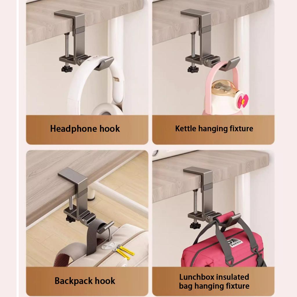 2-in-1 Rust Hooks Adjustable Foldable Wreath Hangers Bearing Capacity, Christmas Wreaths and Table Hanging(2pcs)