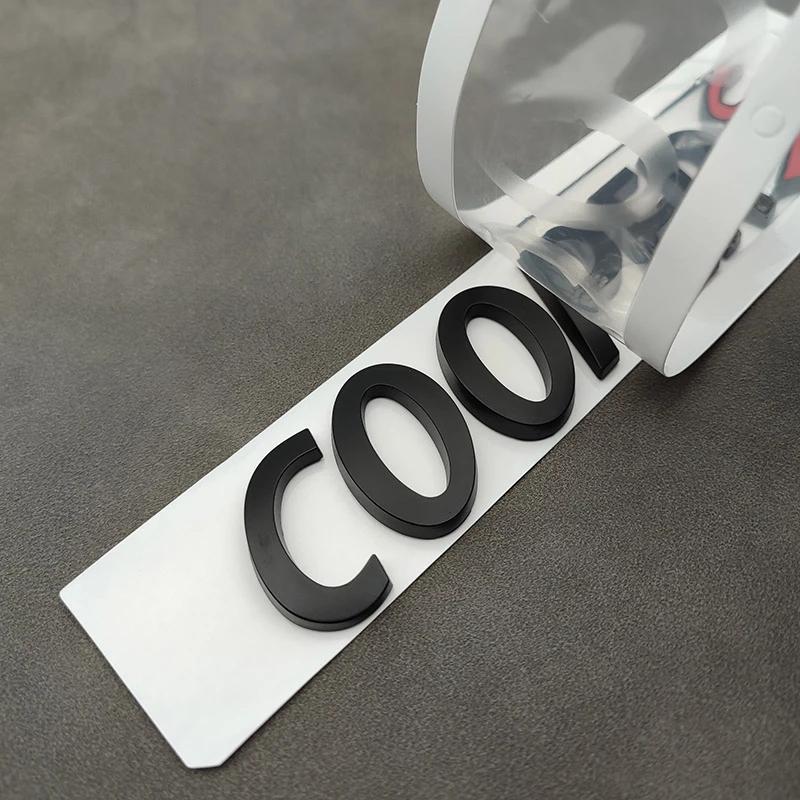 3d ABS Logo Cooper S Emblem Letters Nameplate Car Trunk Badge Sticker For Cooper S R53 R52 R56 F57 F55 F56 Jcw Accessories