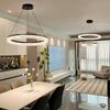 Light Luxury Italian Modern Chandelier - Grand Round Ring Nordic Lighting Fixture for Living Room or Hall