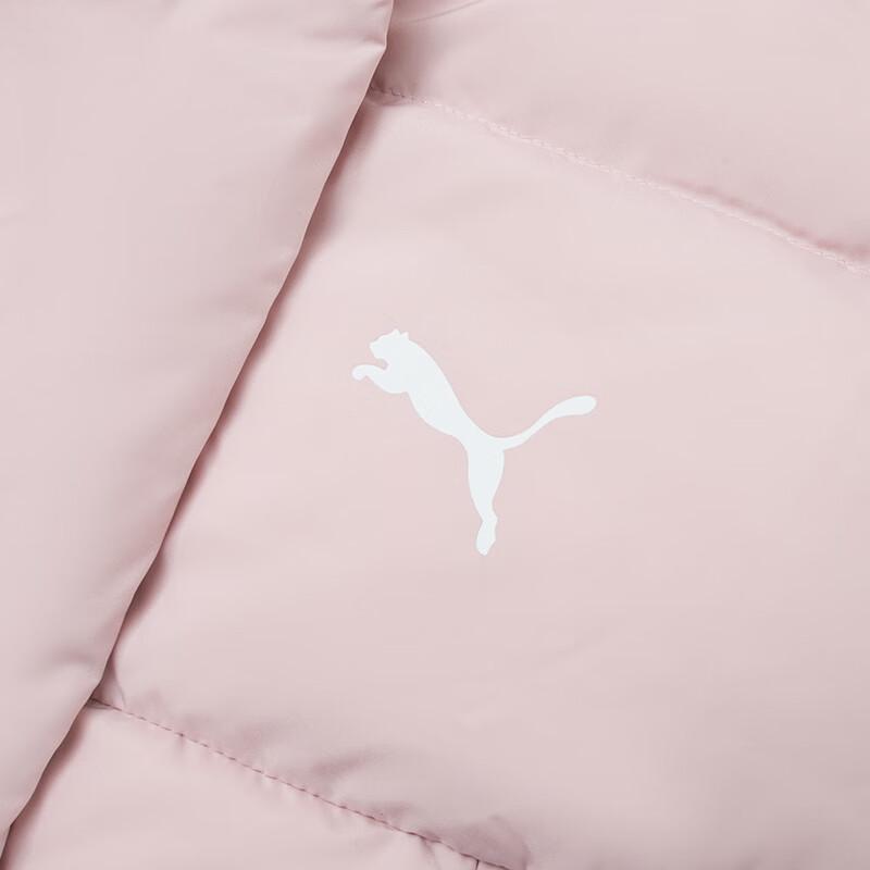 Puma Womens Basic Sportstyle Collection FW24 Lifestyle Down Outerwear Warmcell Hooded Solid Color Comfortable Mid-Length Cotton Coat 684236-49