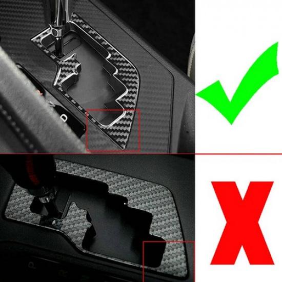 Carbon Fiber Front Gear Shift Panel Cover Trim For RAV4 2013-2017 2018