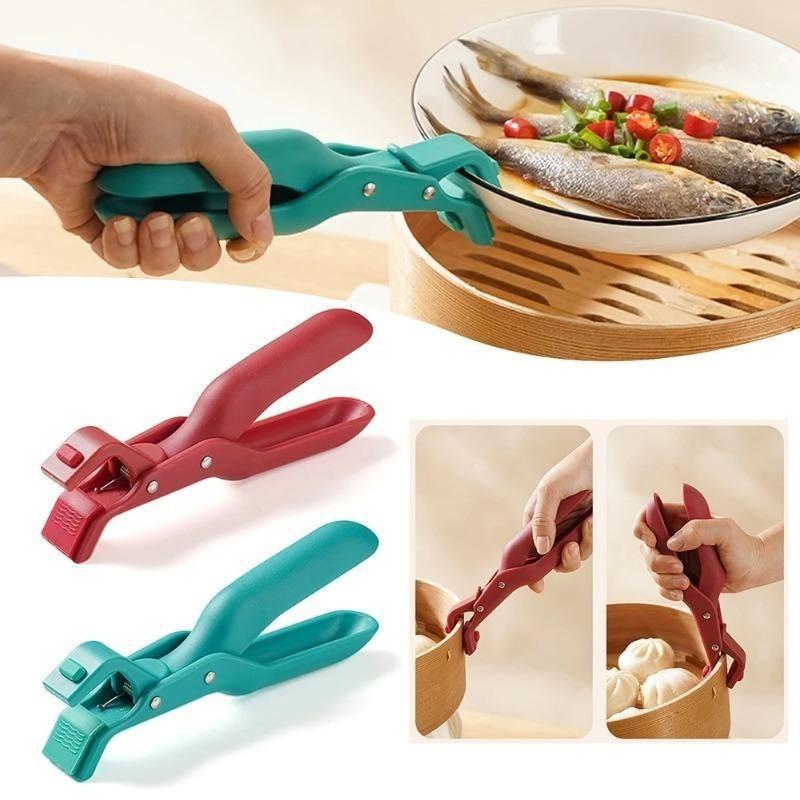 Hot Plate Gripper Clips Holder Tongs Bowl Holder Pot Clip For Moving Hot Plate Bowls Pizza Pan Air Fryer Microwave Oven