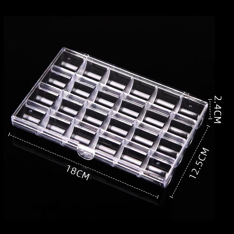 

Акриловый органайзер с 24 отделениями для хранения страз для нейл-арта