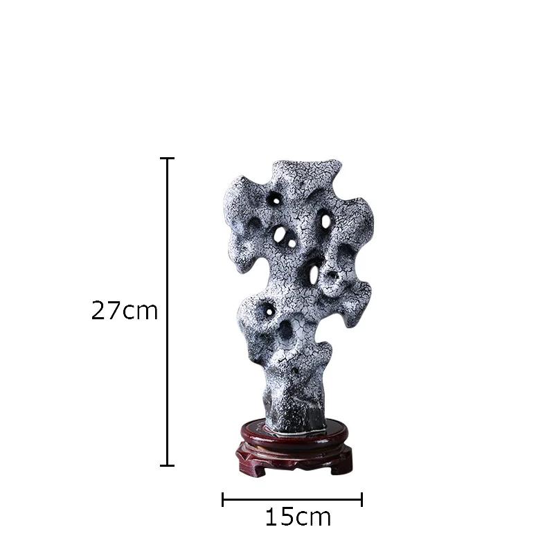 

Ceramic Taihu Lake Stone Creative Statue Desk Decoration Ornaments Modern Crafts Landscape Coral Sculpture Room Aesthetics Decor