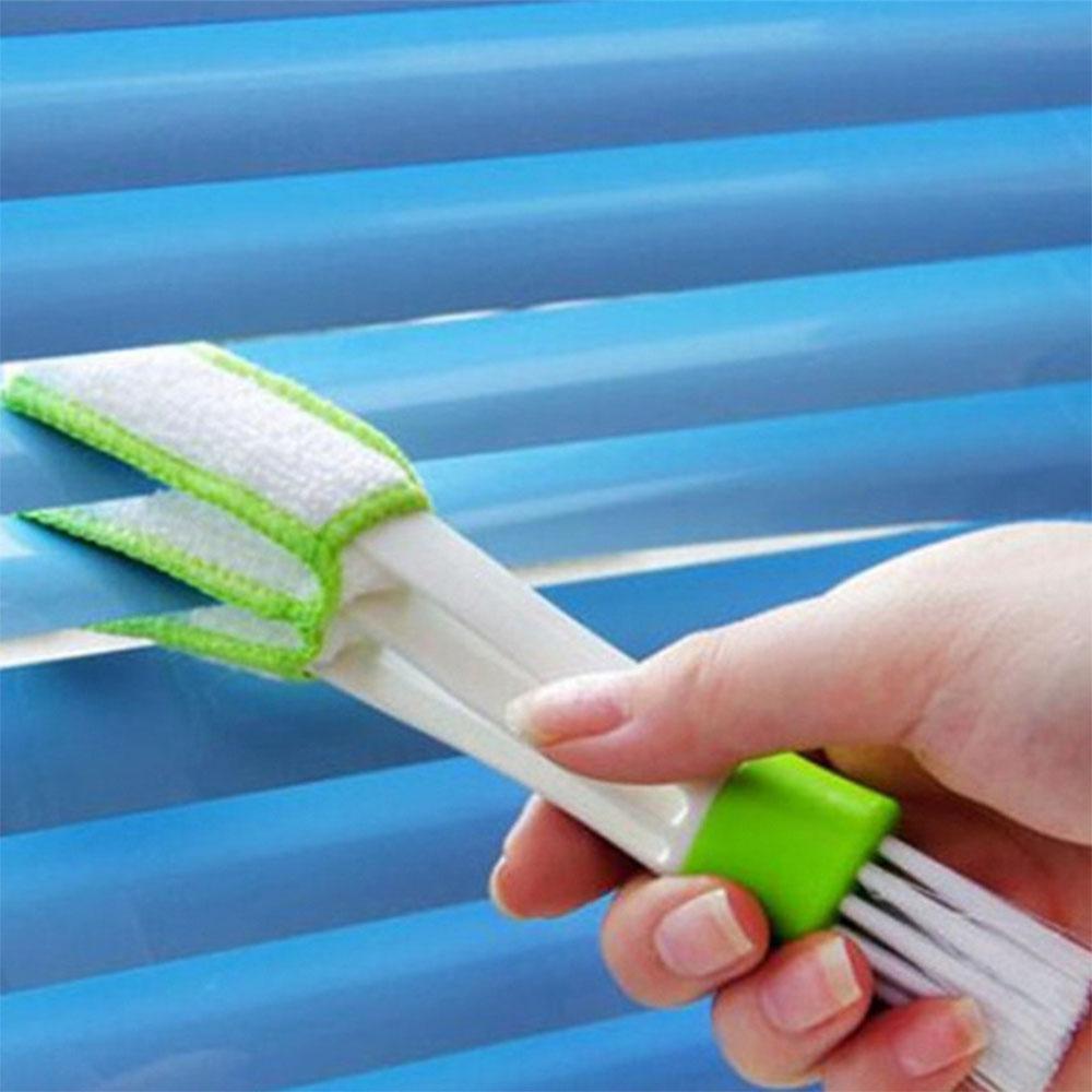 5 PCS Multifunctional Double Cleaning Brush Head Window Blind Duster Cleaner For Car Air Outlet Keyboard Air Condition