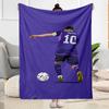 Messi's Legacy In Soccer Flannel Blanket-Soft and Suitable for Sofas,Beds,Offices,Travel,All Seasons,Great Gift for Holidays and Birthdays.
