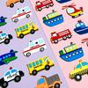 Juego de 10 imanes para refrigerador con diseños de dibujos animados de transporte marítimo, terrestre y aéreo - Duraderos/Regalo para la temporada escolar