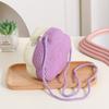 Kawaii Straw Small Shoulder Bag Flower Shape Woven Crossbody Bag Fairy Beach Straw Bag  Summer