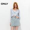 ONLY Women's Ruffle Tie-Front Long Sleeve Knit Top
