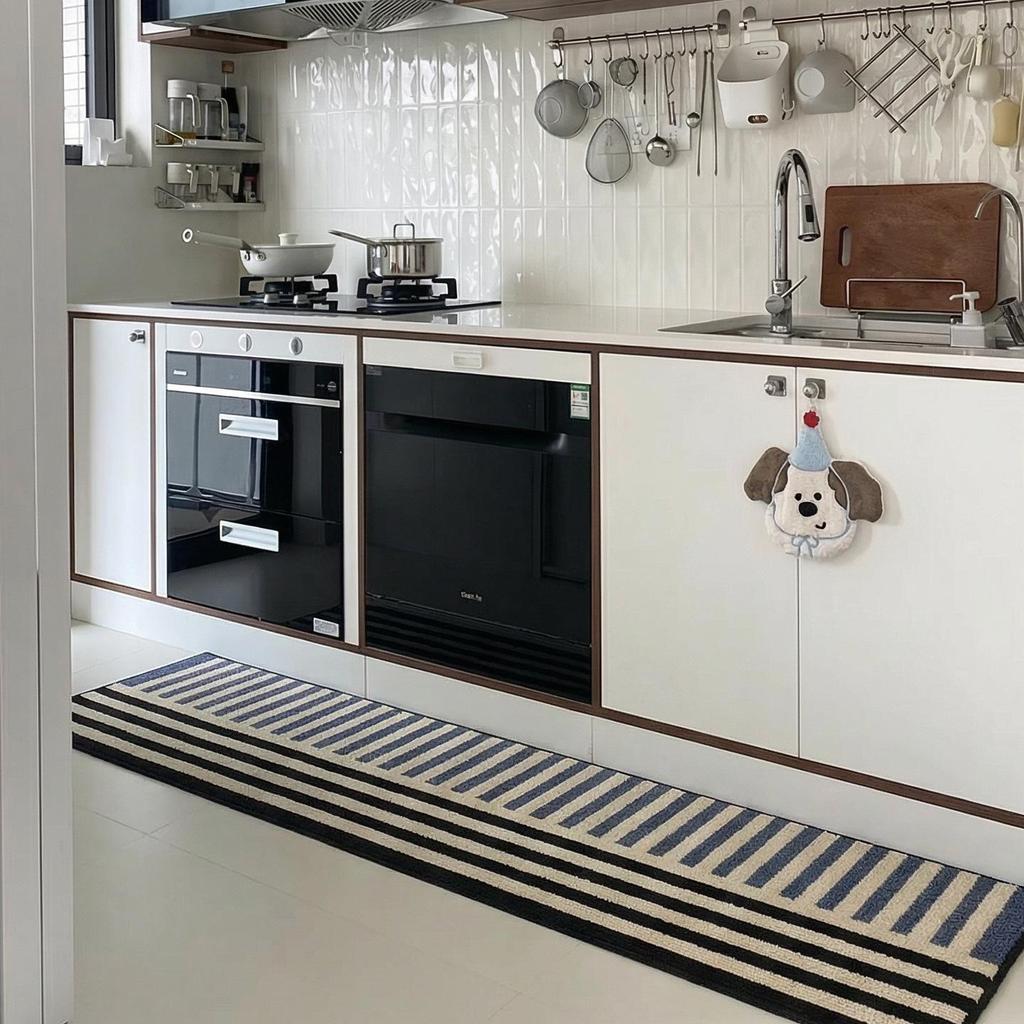 Tappetino Antiscivolo Assorbente per Porta del Bagno Stile Nordico - Tappeto da Ingresso Resistente allo Sporco