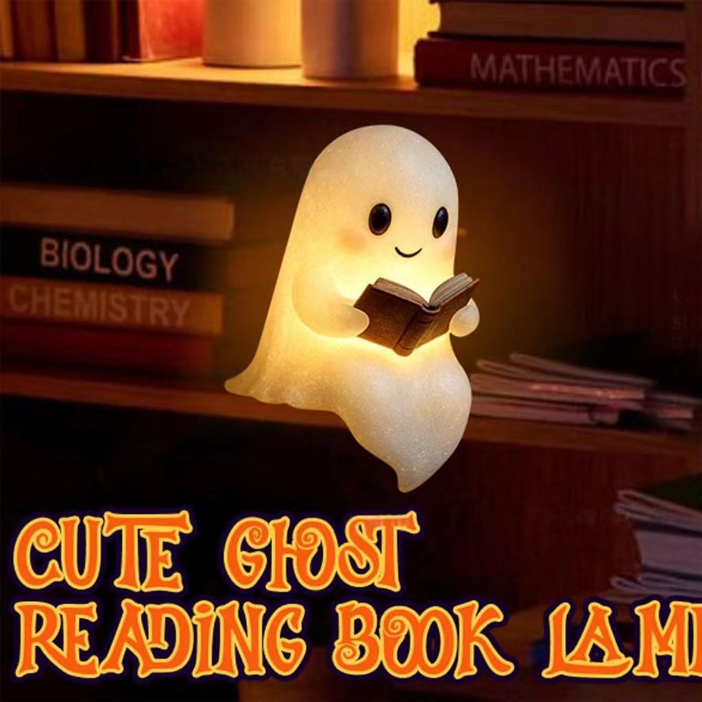Potěšení pro milovníky knih Roztomilí duchové Čtecí lampička na Halloweenské noci a studijní období Stolní lampa