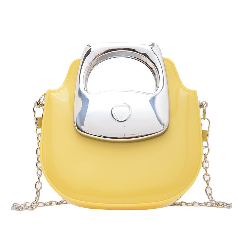 Borsa da cavaliere alla moda versatile estiva da donna, nuova mini borsa a busta rossa con catena, borsa a tracolla singola obliqua di alta gamma