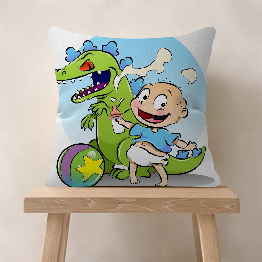 Cartoon R-Rugrats Funny Cushion Cover Decorative Pillow Sofa Home Decor Case Pillow Cases