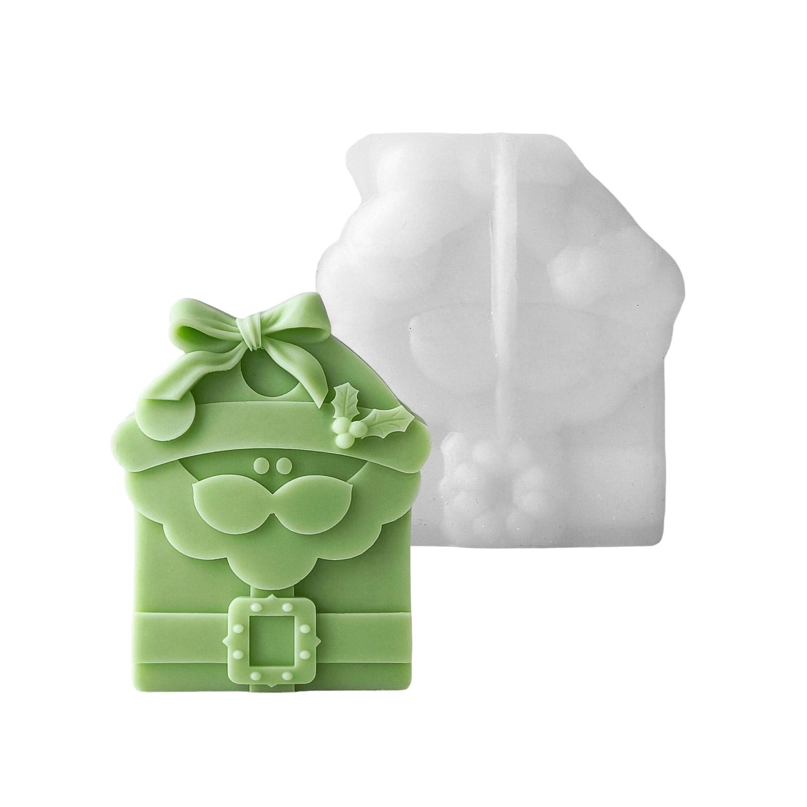 

Форма для изготовления свечей на рождественскую тематику, легко моющаяся силиконовая форма для свечей для рождественского подарочного пакета, ароматерапевтических творений L