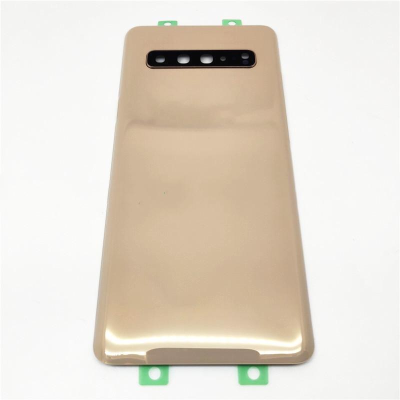 For Samsung Galaxy S10 5G G977 G977F 5G Version Battery cover Rear Glass Rear With Camera Lens
