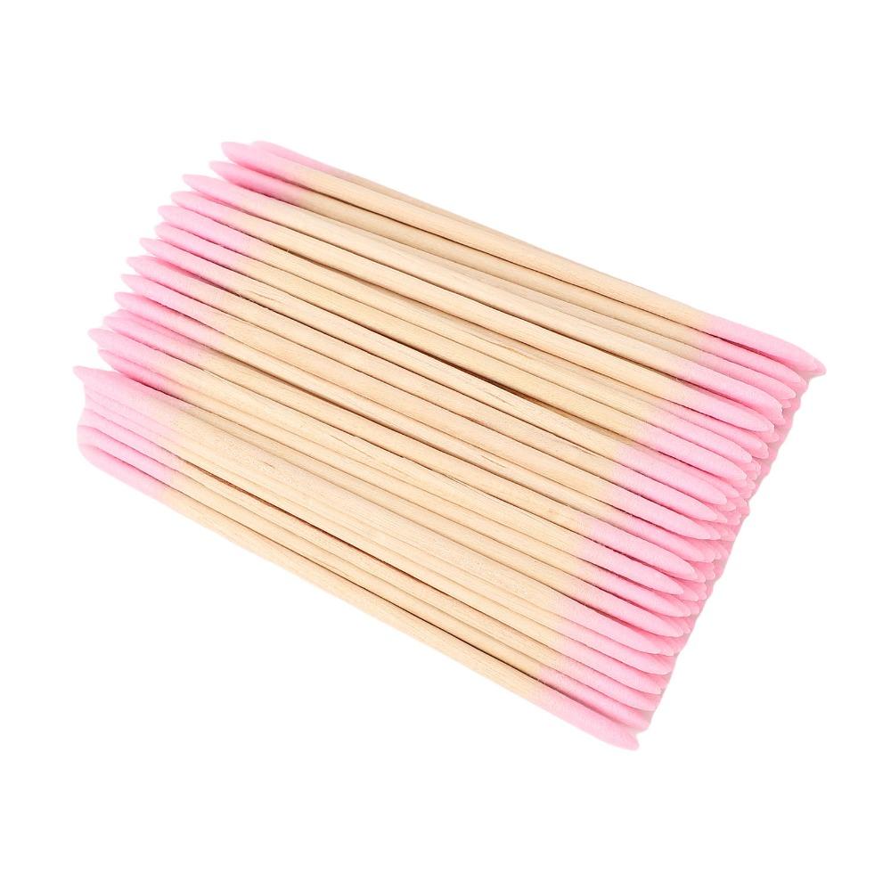 10 Bags Wooden Stick Body Double Pointed Cotton Swabs Daily Salon & Household Fine Cleansing
