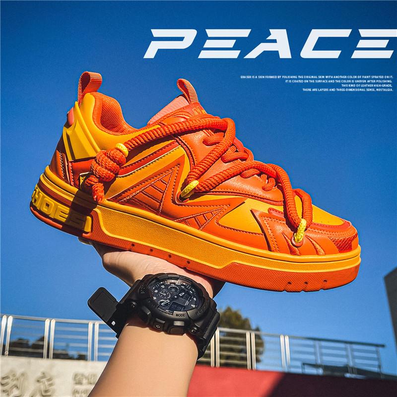 

Shoes men s trendy shoes summer breathable niche low-top sports board shoes out of middle school students trend versatile casual white shoes 44