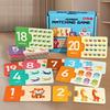 Paper Number Matching Puzzle English Letter Cognitive 1-20 Digital Enlightenment Math Educational Toys For Children