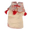 Hunde Tang Anzug Chinesischer Stil Baumwolle Hunde Cheongsam Satin Kleidung für Hund Haustier Welpe Katze