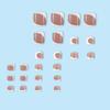 Square Head Fake Toenails Wearable Manicure Foot Nail Tips Detachable Press On Nails  Girl