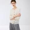Cashmere Autumn/Winter Women's Round Neck Buttoned Cardigan
