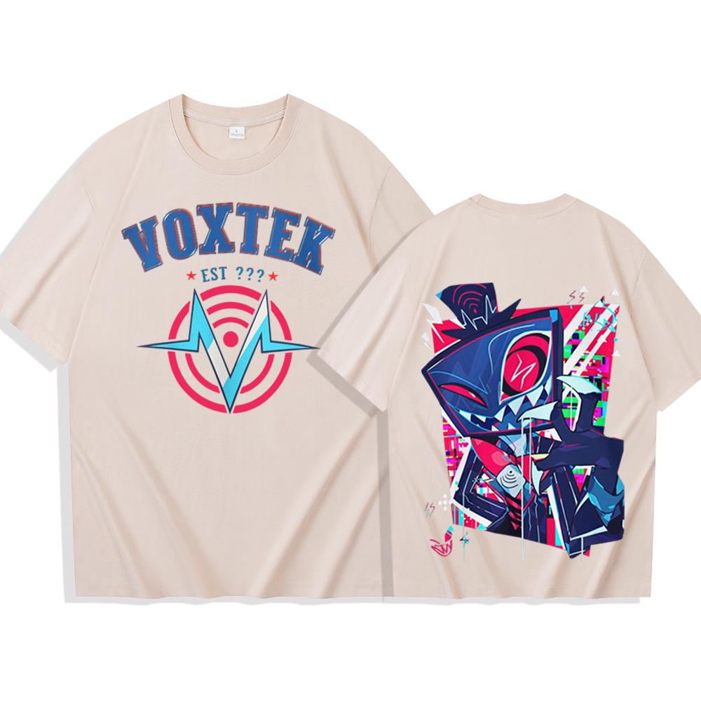 Hazbin Hotel VOX Character Design Tshirt Man Woman Harajuku Short Sleeve Oneck Breathable Comfortable unisex Casual Shirt Gift
