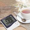 HTC-1 Large Screen Hoom Thermometer Hygrometer Indoor Electronic Thermometer with LCD Display Electronic Alarm Clock