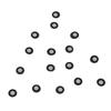 100PCS 3D Scanning Tracking Dots 3mm Inner 6mm Outer Diameter High Reflectance Rain Proof Magnetic