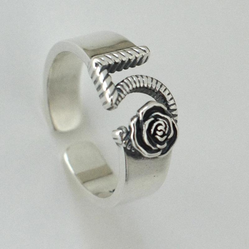 

Ретро Эксклюзивное Открытое Кольцо с Цветком Камелии Для Женщин Модное Регулируемое И