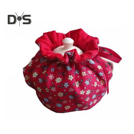 Flower Creative Pattern Teapot Cover Beautiful Cotton Teapot Holder Sleeve