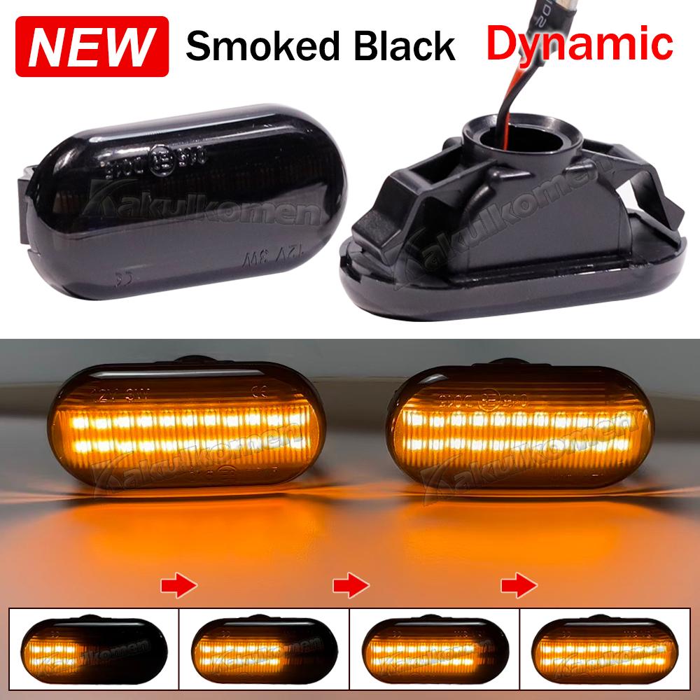 1 Pair Blinker Signal Lamp LED Car Dynamic Side Marker Turn Signal Light For Nissan Qashqai Navara Micra 350Z Note Pathfinder