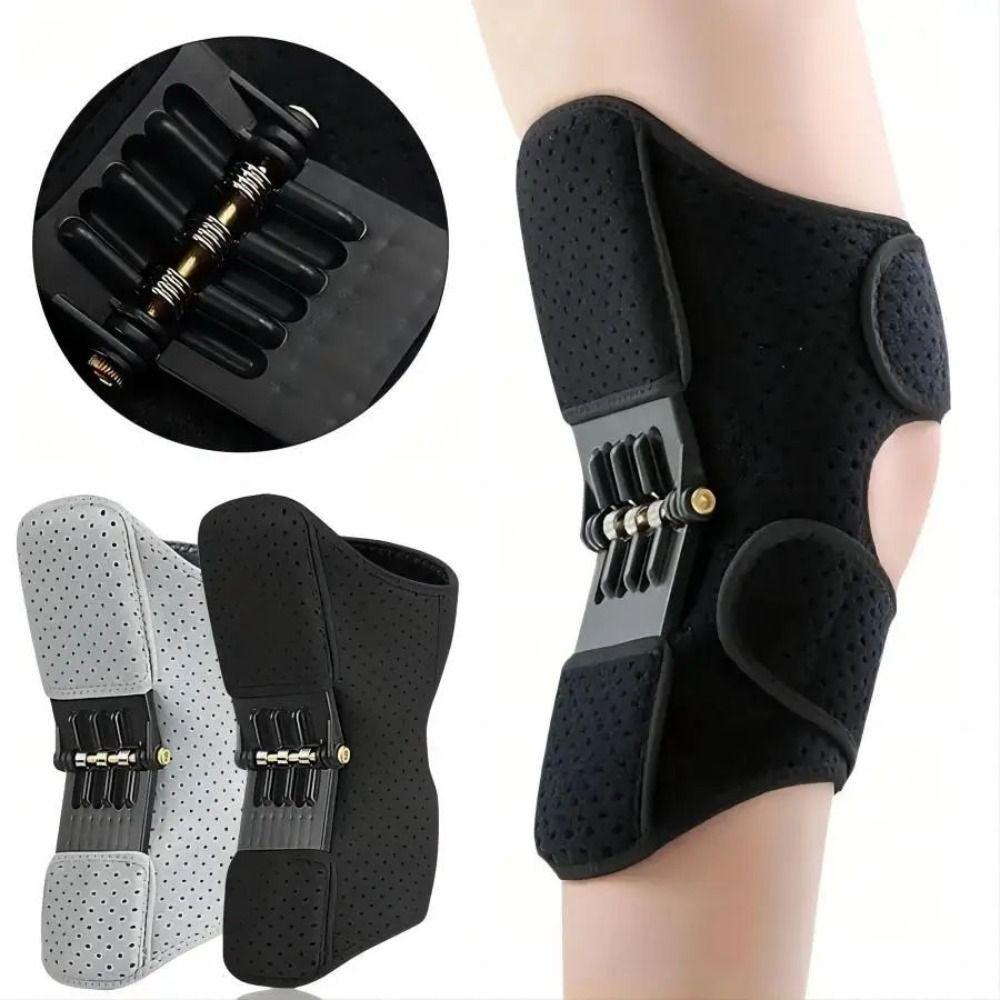 2PCS Non-slip Joint Support Knee Pad Adjustable Spring Force Stabilizer for Knee Power