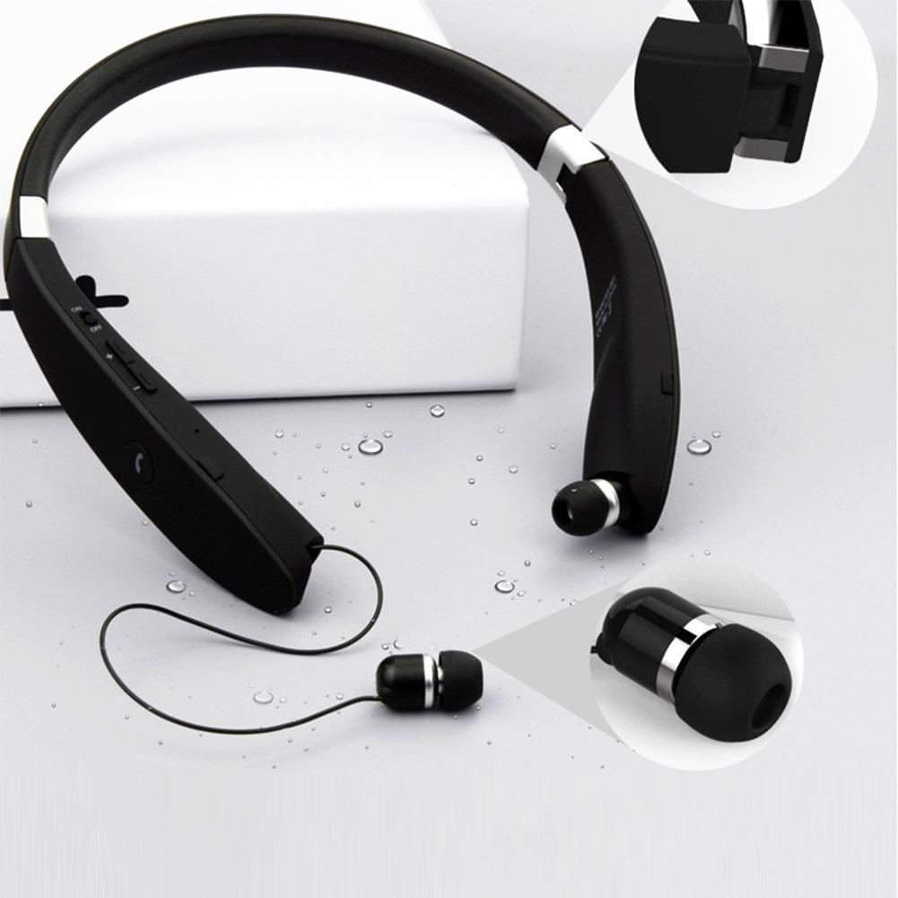 New Wireless Bluetooth 5.0 Neckband Earphones Foldable Headphones Hifi Stereo Earphones Noise Cancelling Headphones with Mic