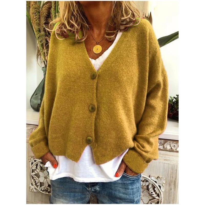 Autumn and Winter Casual Loose Knitted Cardigan Women's Sweaters