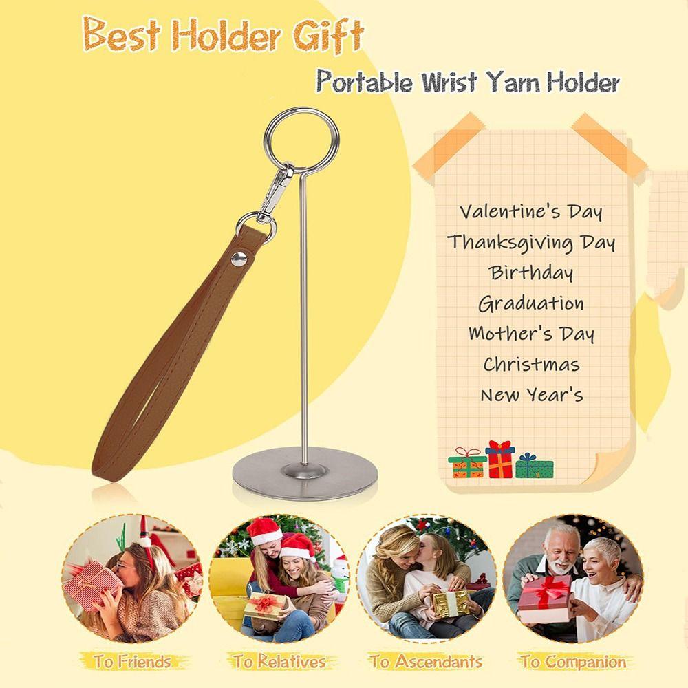 Creative Wrist Yarn Spinner Reusable Yarn Dispenser Stand Mini Yarn Spinner  Sewing Supplies