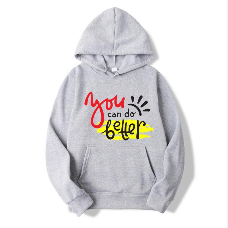 You Can Do Better Printed Fun Men's Retro Loose Sweatshirt Casual Fashion Personality Men's Hoodie