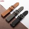 Vintage Brown Calf Leather Strap 18mm 19mm 20mm 22mm for HUAWEI Watch GT5/GT4 Hand Sewn Cowhide Bracelet for Omega Business Band