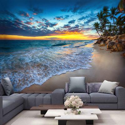 Beautiful Sea View Beach Blue Sky Tapestry Essential for Bohemian Dormitories Room Decoration Wall Cloth