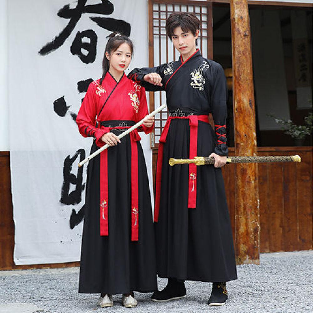 Men's Clothing Hanfu Martial Arts Style Chivalrous Handsome Men's Suit
