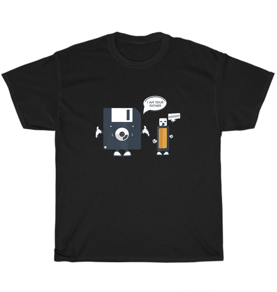 USB Floppy Disk I Am Your Father T-Shirt Funny Nerd Geek Computer S разноцветный
