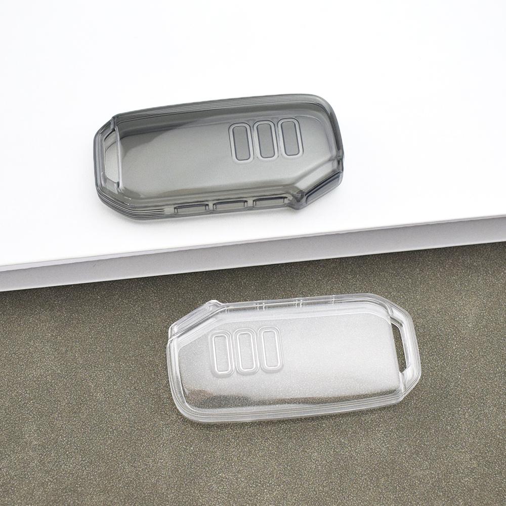 Keyless Shell Fob Holder 7 Buttons Transparent TPU Car Key Case Cover for Kia Sportage Niro Hybrid Sorento MQ4 EV6 GT-Line K8 V6