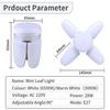 E27 Fan Shape Foldable 28W LED Bulb AC220V/110V Deformation for Home Ceiling Lights Warehouse and Garage White Light 6500K Bulb