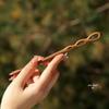 Peach Wood Ancient Style Hairpin for Qipao and Hanfu Headwear