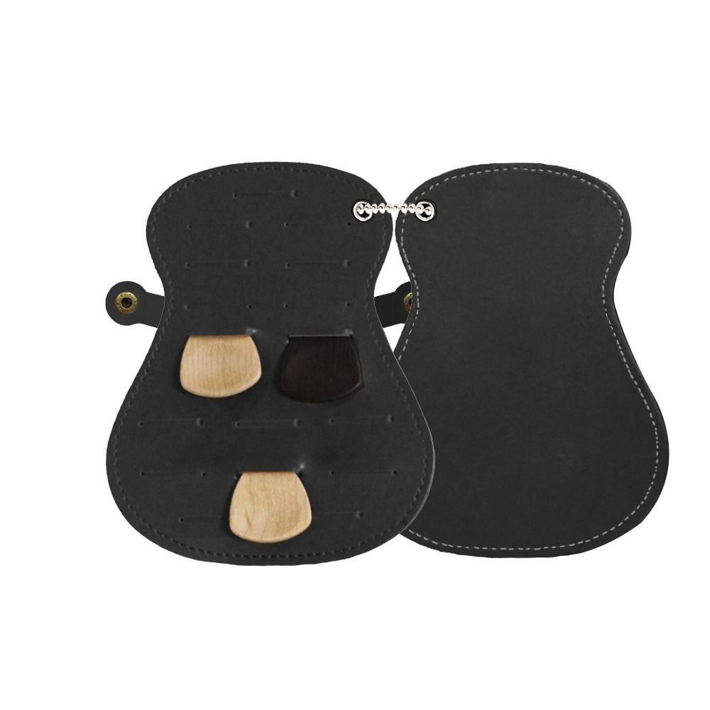 Large Capacity Guitar Plectrums Bag Guitar Shaped Guitar Pick Clip Guitar Pick Holder Bag  Ukuleles