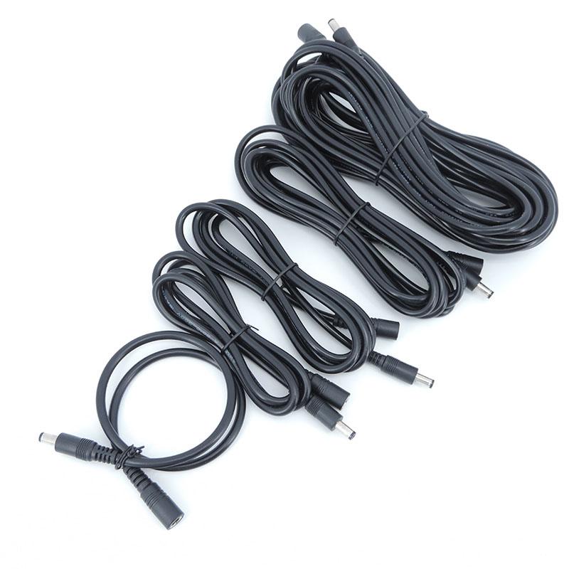 DC Female To Male Plug Extension Connector Cable 0.5/1.5m/2M/3/5m/10m 2.1mmx5.5mm  for 12V Power Adapter Cord CCTV Camera Strip