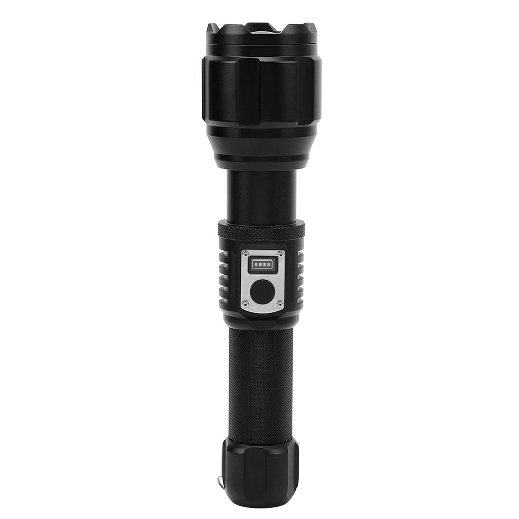 Superhelle Taschenlampe mit elektronischem Display Wasserdicht Typ C geladen Zoombares LED