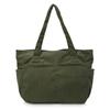 MT's SHOP Women's Large Capacity Lightweight Corduroy Canvas Tote Bag with Side Pockets, Shoulder Bag, or Handbag, SH396 (Green)