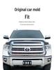 Toyota Tundra Off-road Sand & Gravel Deflector Rain Visor & Yellow Spotlight Decoration Accessory.