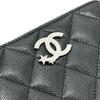 CHANEL AP3728 25B Matelasse Star CC Mark Zip Folded wallet  Unused