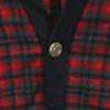 Cárdigan de lana PENDLETON vintage de los años 60 con patrón de cuadros de manga larga y cuello en V S de hombre Usado